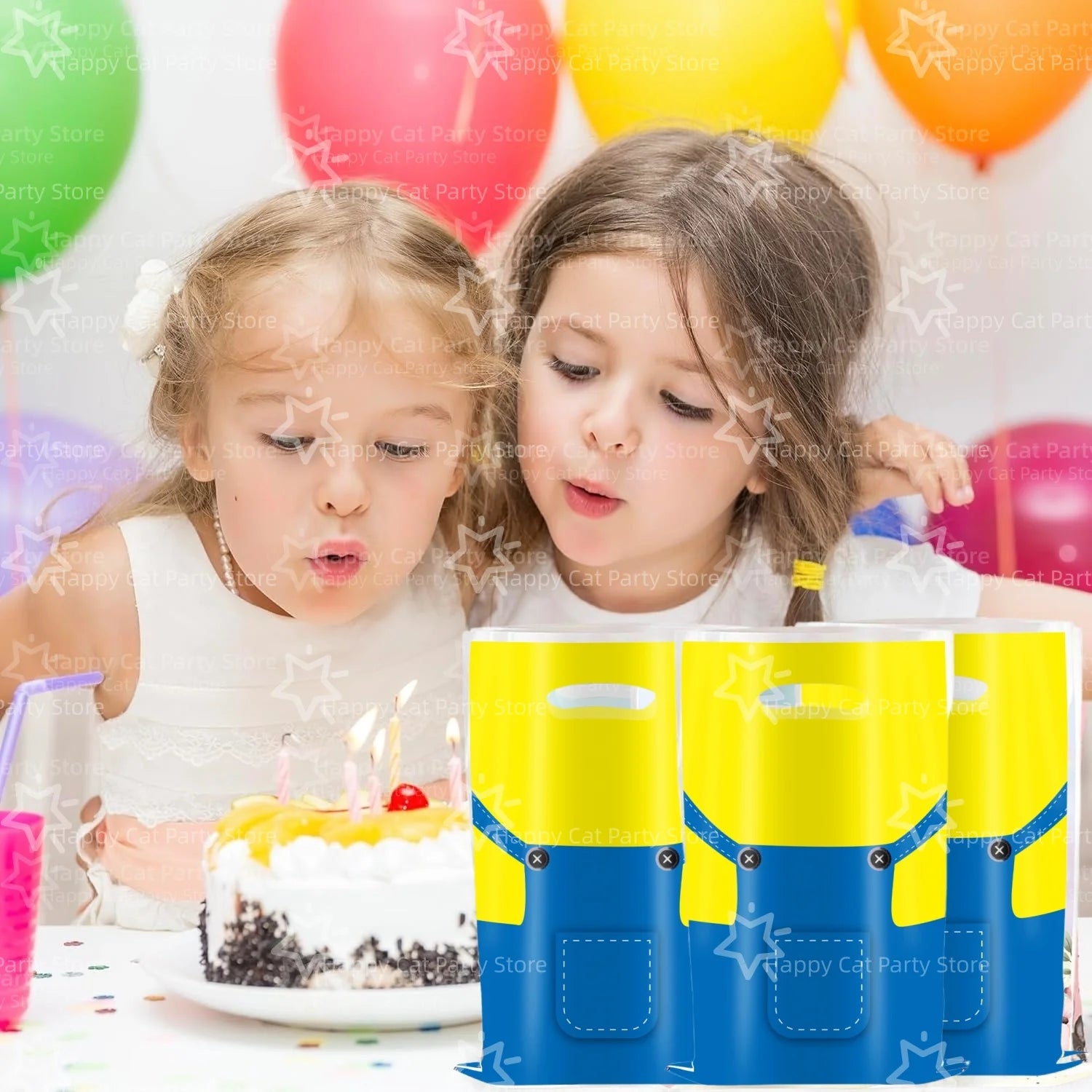M-Miniones Cadeautasjes Verjaardagsparty Decoratie Bananenman Party snoepzakjes Buitzakjes Verpakking Gele Man Party Favoren Benodigdheden