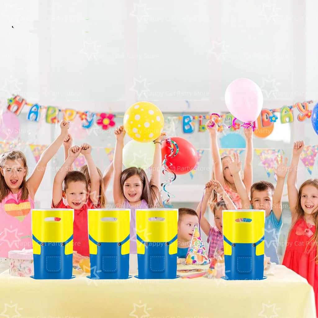 M-Miniones Cadeautasjes Verjaardagsparty Decoratie Bananenman Party snoepzakjes Buitzakjes Verpakking Gele Man Party Favoren Benodigdheden