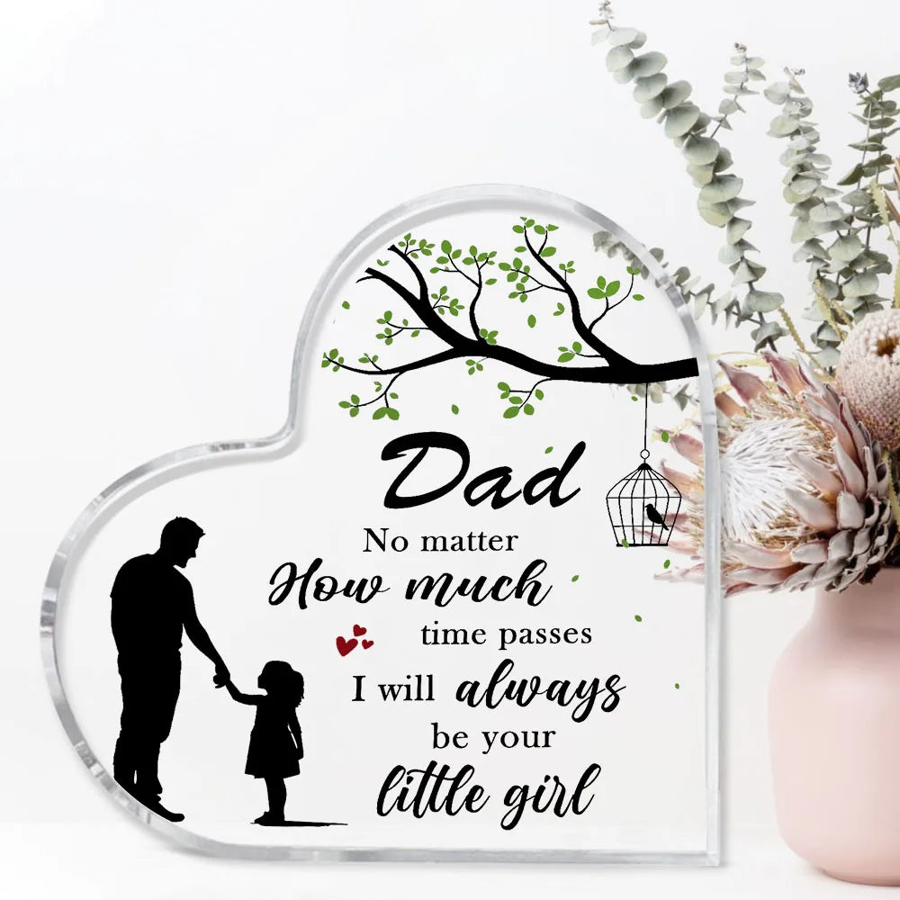 Papa geschenken van dochter acryl plaque vaders papa cadeau voor papa papa verjaardagscadeaus kerst papa geschenken, festival, Halloween decor