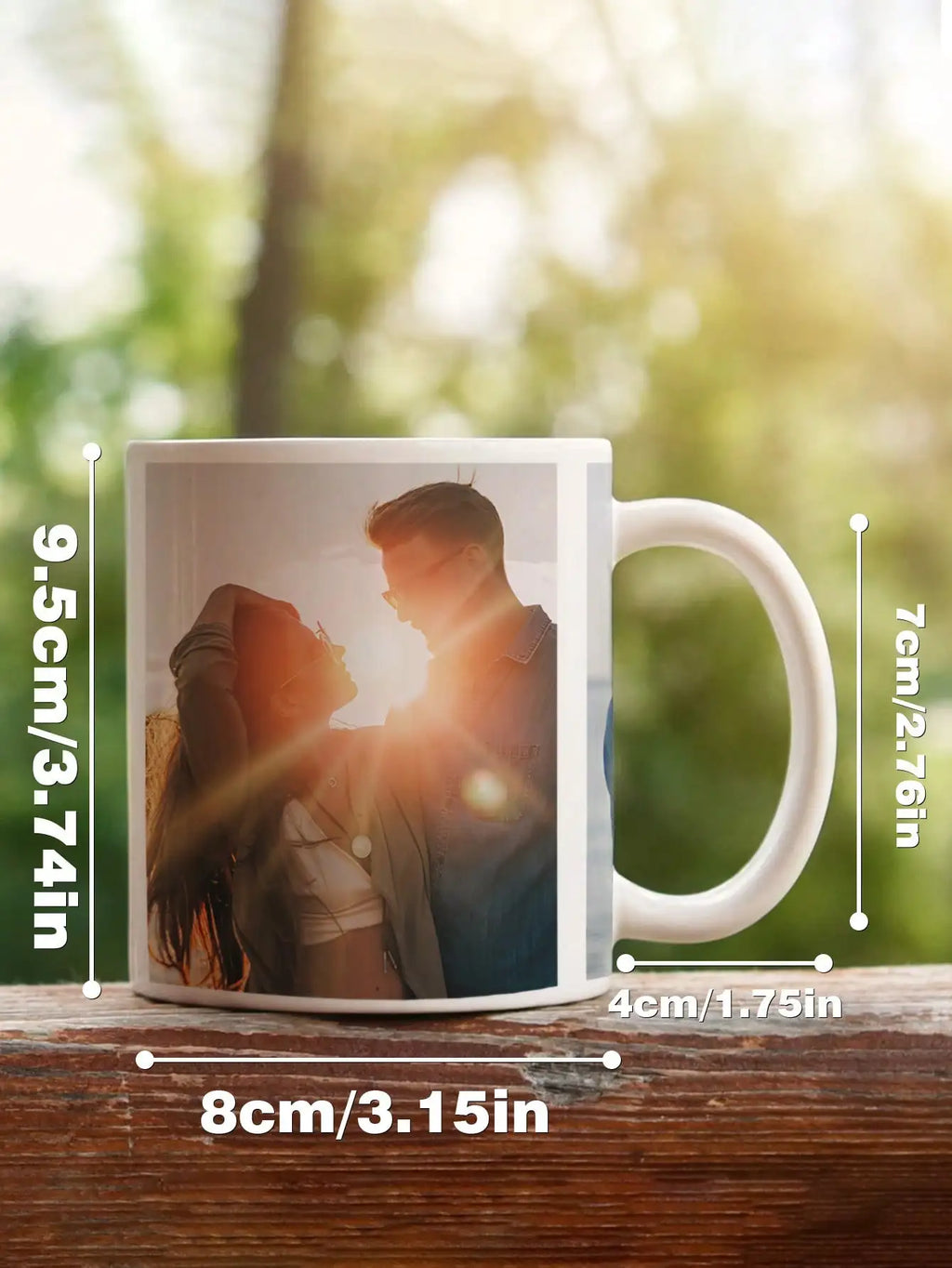 1pc aangepaste fotomok gepersonaliseerde koffiemok met foto uniek cadeau voor jubileum Valentijnsdag Housewarming Moederdag