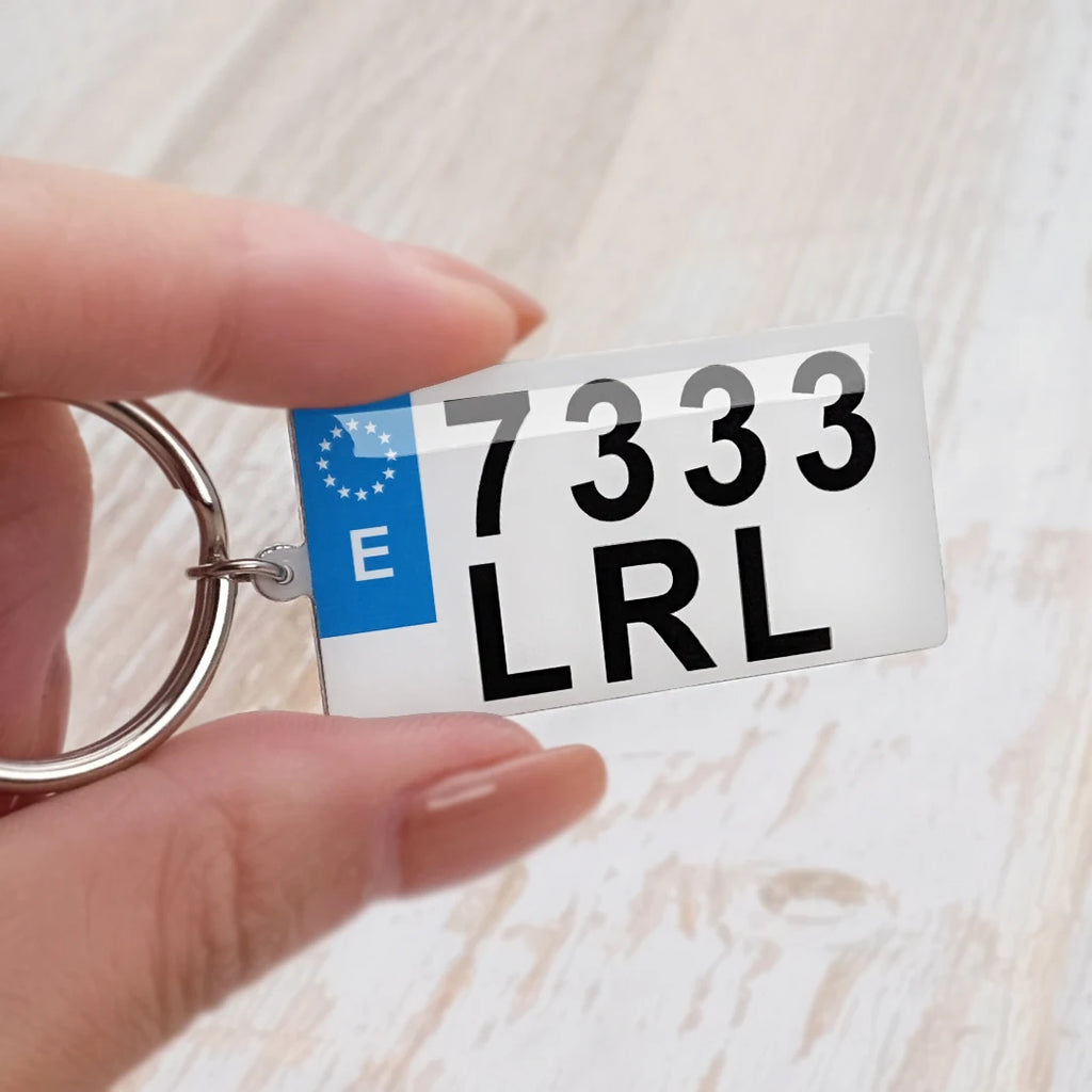Aangepaste sleutelhangers aangepaste nummerplaat sleutelhanger gepersonaliseerde auto nummerplaat sleutelhanger foto sleutelhanger cadeau voor hem nieuwe chauffeurs