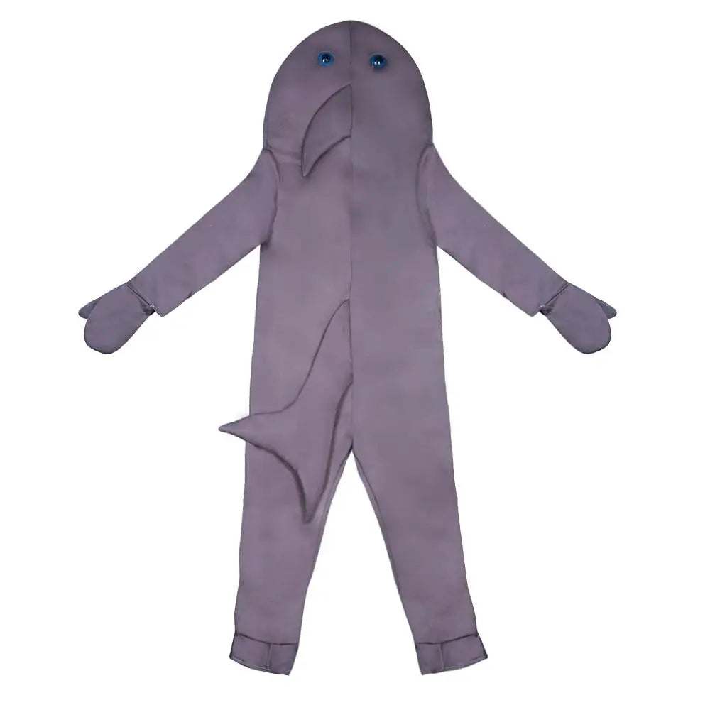 Boy Cute Shark Hooded Jumpsuits Boys Girls Halloween Animals Cosplay Costume Carnival Easter Purim Fancy Dress