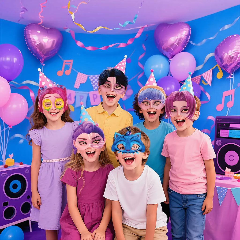 12 stks Kpop Demon Hunters Masker Kids Verjaardagsfeestje Cosplay Party Fotografie Props Decoraties Meisjes Jongens Halloween Party Geschenken