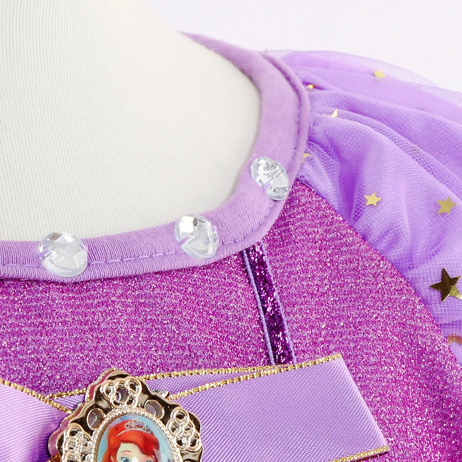 Klein meisje Sofia de eerste prinses baljurk rollenspel delicaat carnavalskostuum Disney's Junior Catoon TV-serie Sofia-jurk