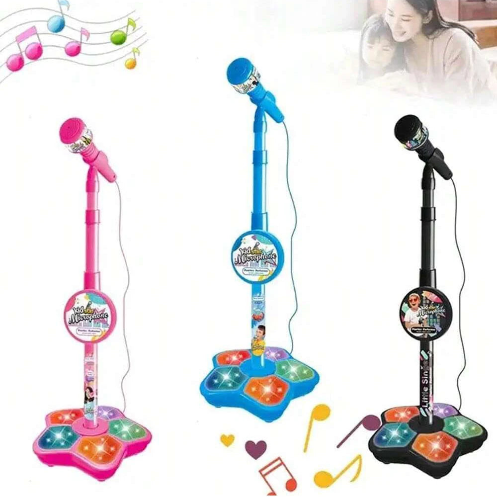 Microfoonstandaard voor kinderen, draagbare karaoke-elektronica voor kinderen, duurzame party-karaoke-microfoonstandaard, karaoke-machine voor kinderen