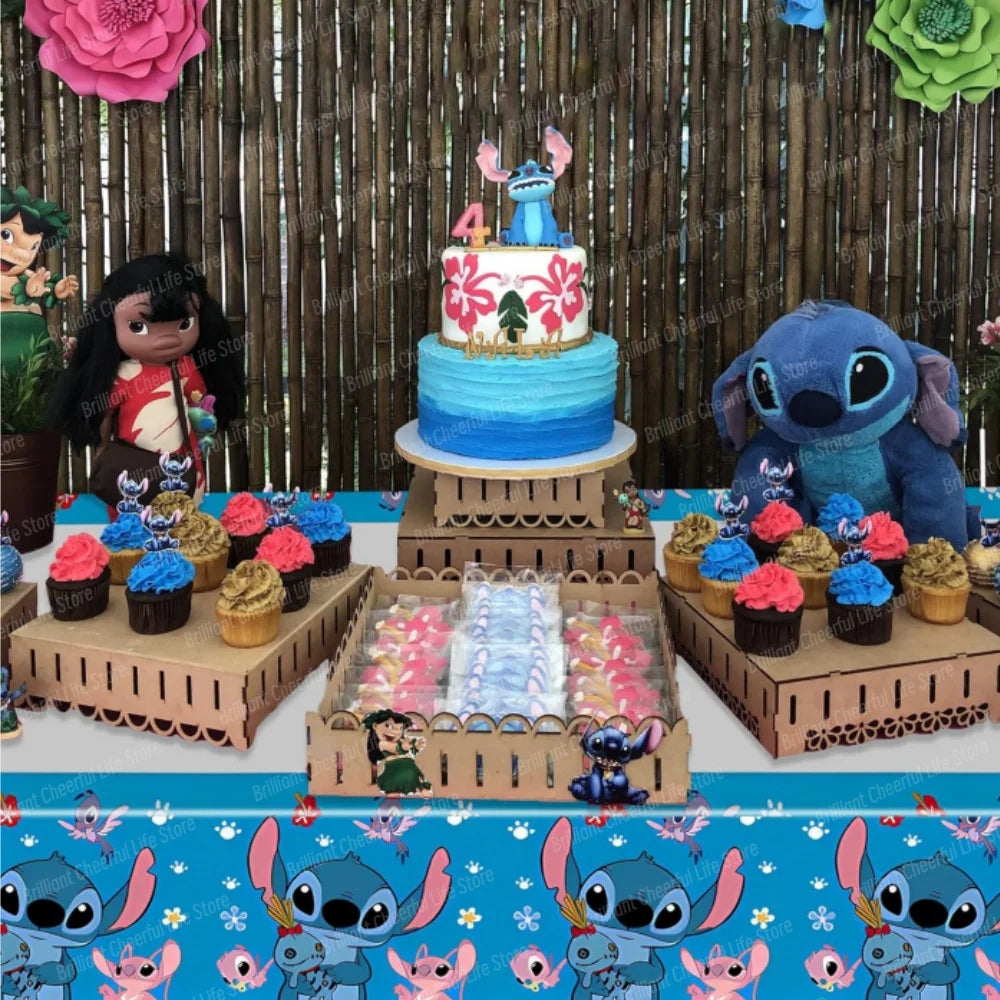 1/2/3 Stuks Disney Stitch Verjaardagsfeestje Tafelkleed Wegwerp Plastic Tafelkleed voor Baby Douche Kids verjaardagsfeestje Decoraties
