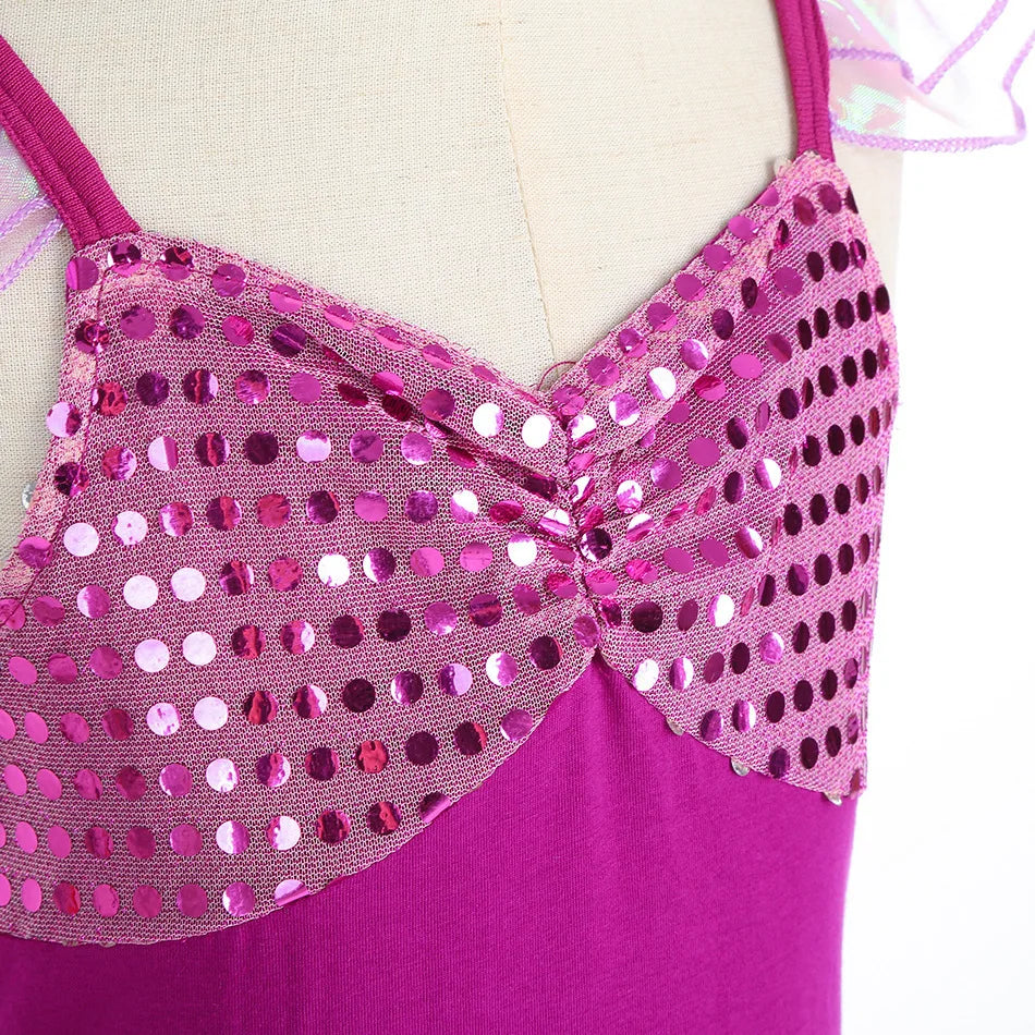 Girls Cosplay Disney Little Mermaid Ariel Prom Princess Costumes Kids Summer Casual Dress Halloween Birthday Party Dress Up 2025