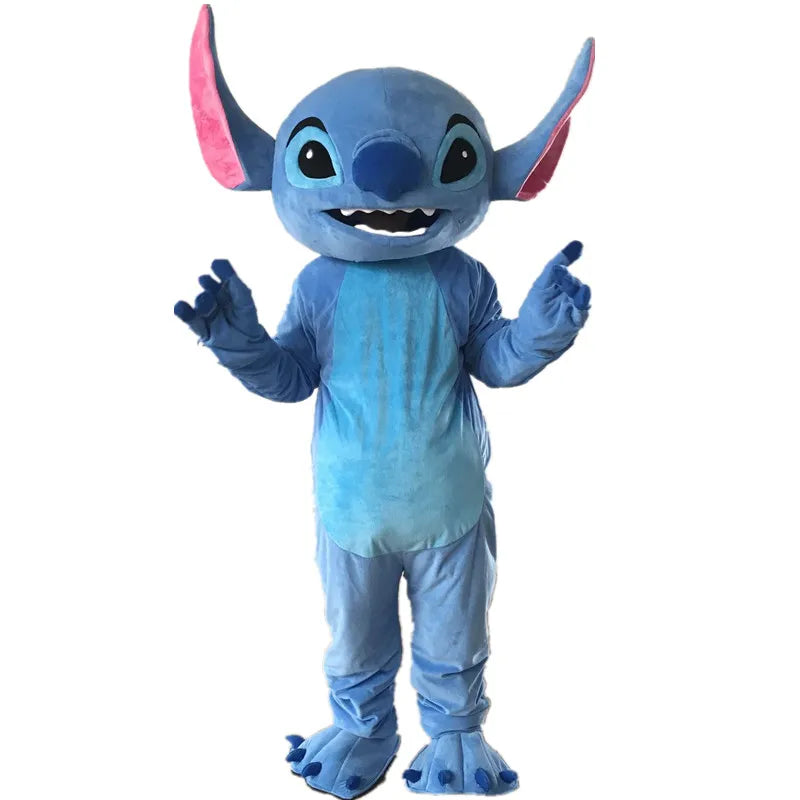 Disney Blue Stitch Lilo Mascotte Cosplay Kostuum Cartoon Hot Karakter Fancy Dress Verjaardag Carnaval Party Prestaties Props