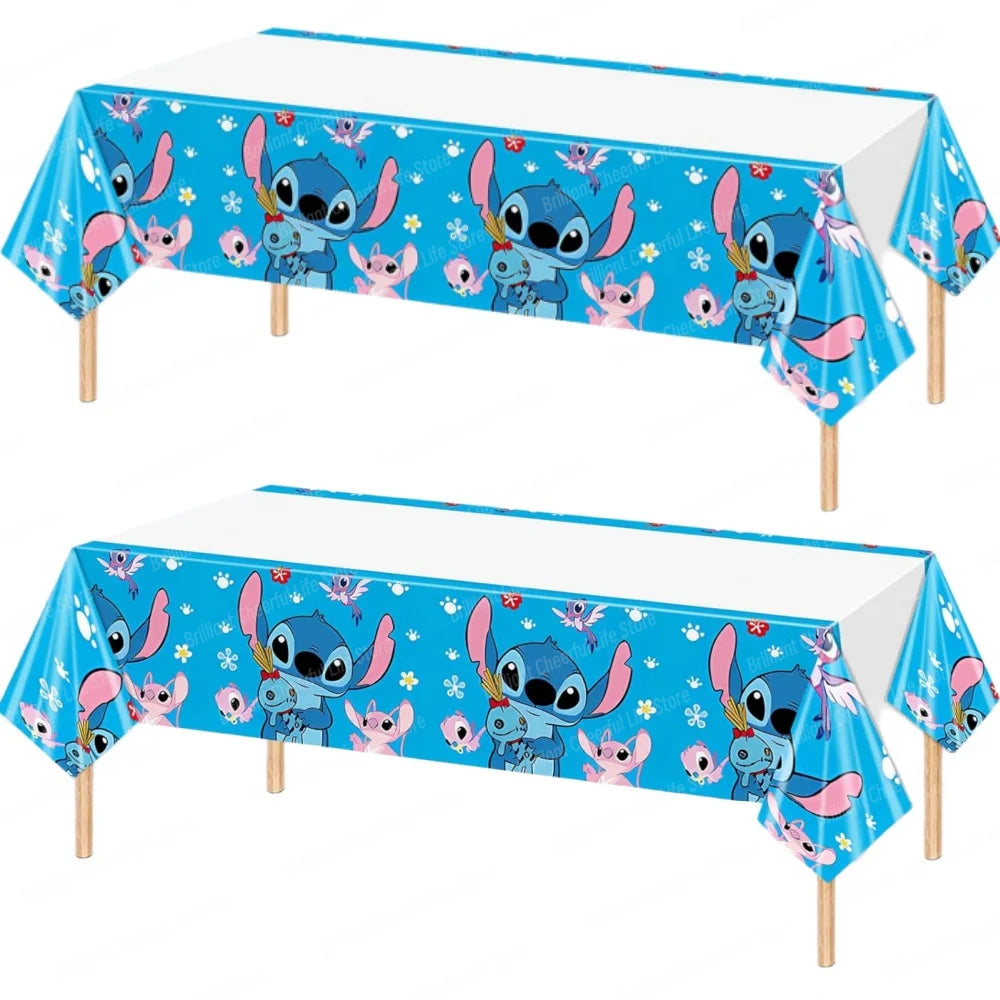 1/2/3 Stuks Disney Stitch Verjaardagsfeestje Tafelkleed Wegwerp Plastic Tafelkleed voor Baby Douche Kids verjaardagsfeestje Decoraties