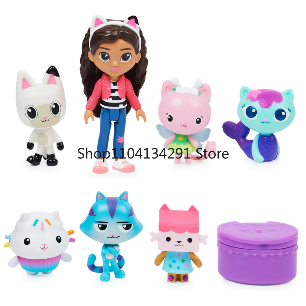 Gabby's Dollhouse Toys Baby Box Cat Craft-A-Riffic Room Gabby Magic House Deluxe Figure Playhouse Set Girl Play House Toys Gifts