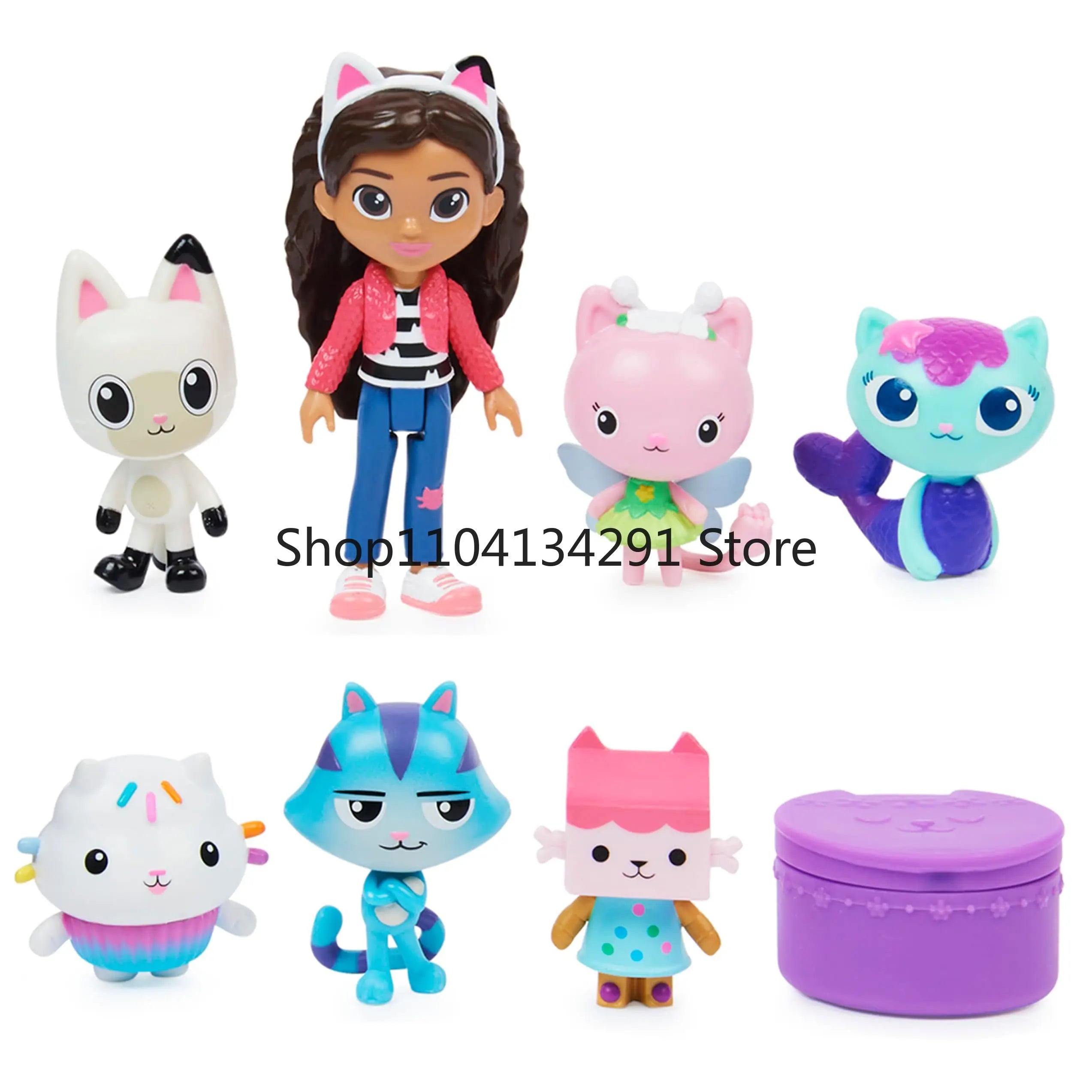 Gabby's Dollhouse Toys Baby Box Cat Craft-A-Riffic Room Gabby Magic House Deluxe Figure Playhouse Set Girl Play House Toys Gifts