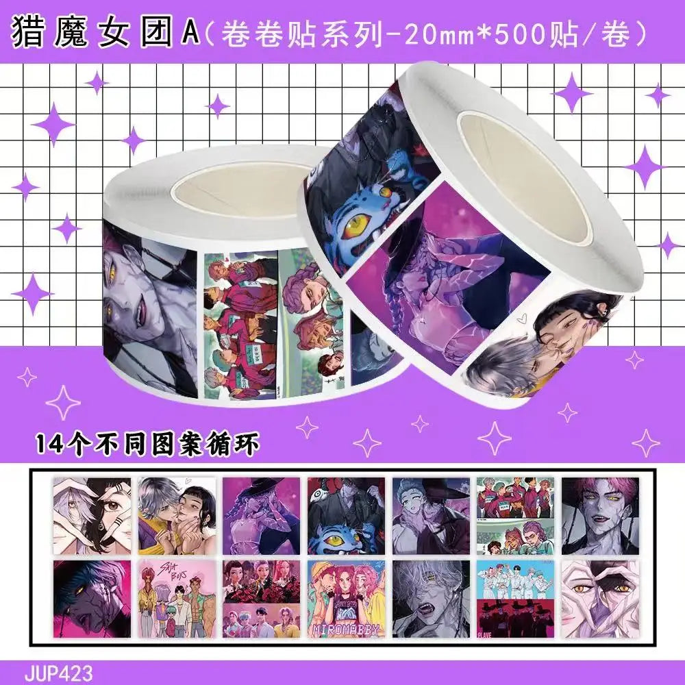 Demon Hunters Verjaardagsfeestje Decor Servies Banner Decoraties Cake Topper Ballon Meisje Kid Koreaanse Kpop Anime Party Leveranties Set