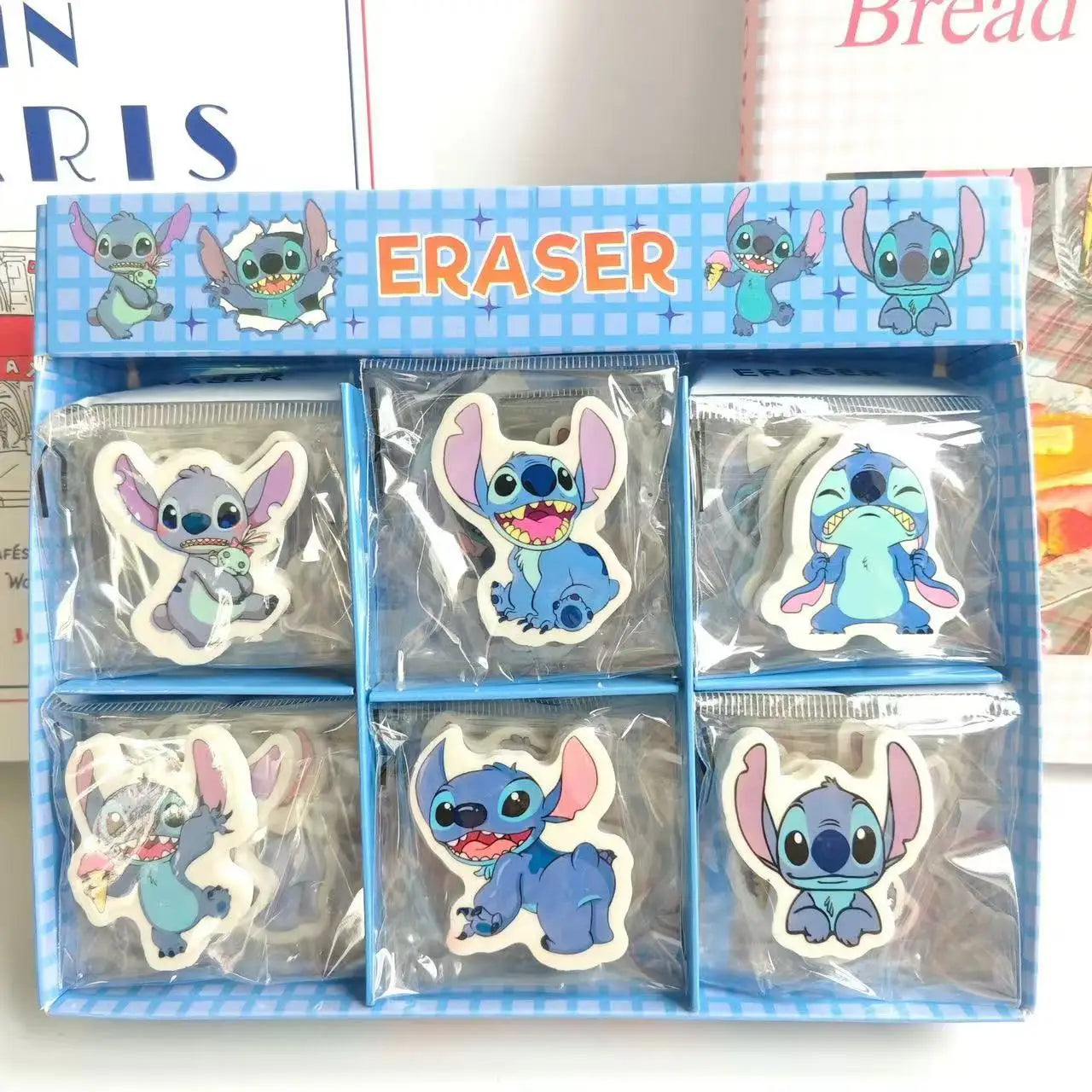 Stitch Cute Eraser New Disney Kids Back To School Erasers Student Wrote Wrong Words Stationery Kawaii Accessory Children Gift
