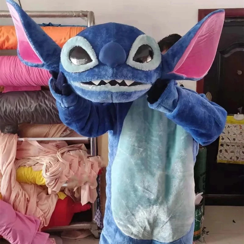 2026 Hoge kwaliteit roze Lilo & Stitch stripfiguur mascottekostuum Disney reclame fancy dress dier carnaval