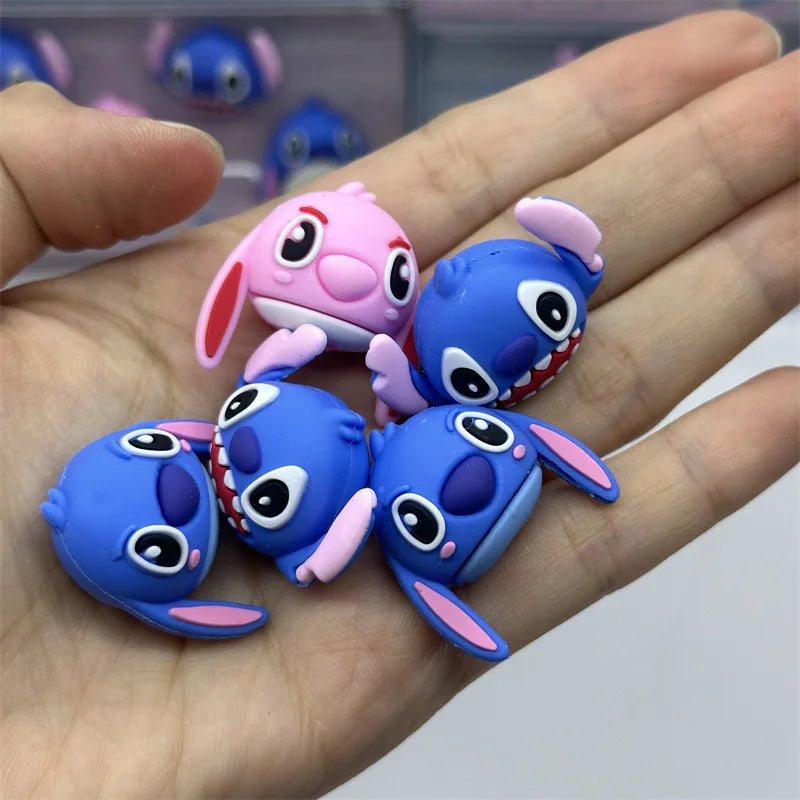 5 Pcs Disney Lilo & Stitch Eraser Cute Cartoon Stitch Lipstick Shape Eraser Fun Press Eraser School Supplies Stationery Gift