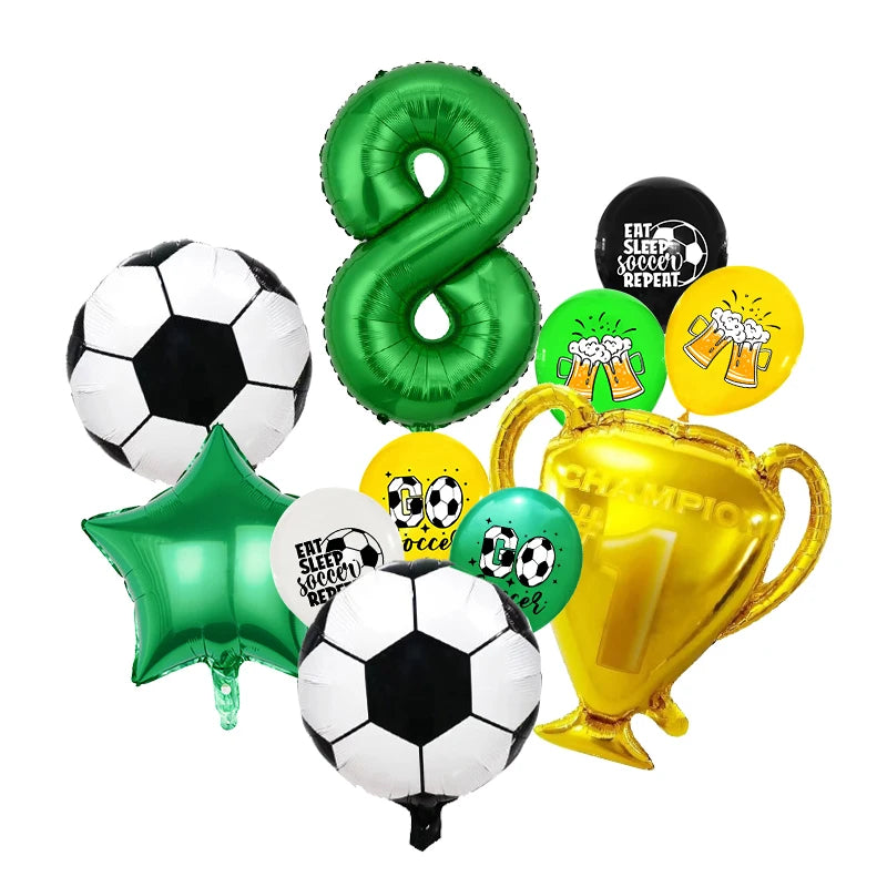 Voetbal Verjaardag Decoraties Voetbal Verjaardag Jongen Tafelkleed Achtergrond Feestartikelen Ballonnen Set Feestartikelen Kinderverjaardag