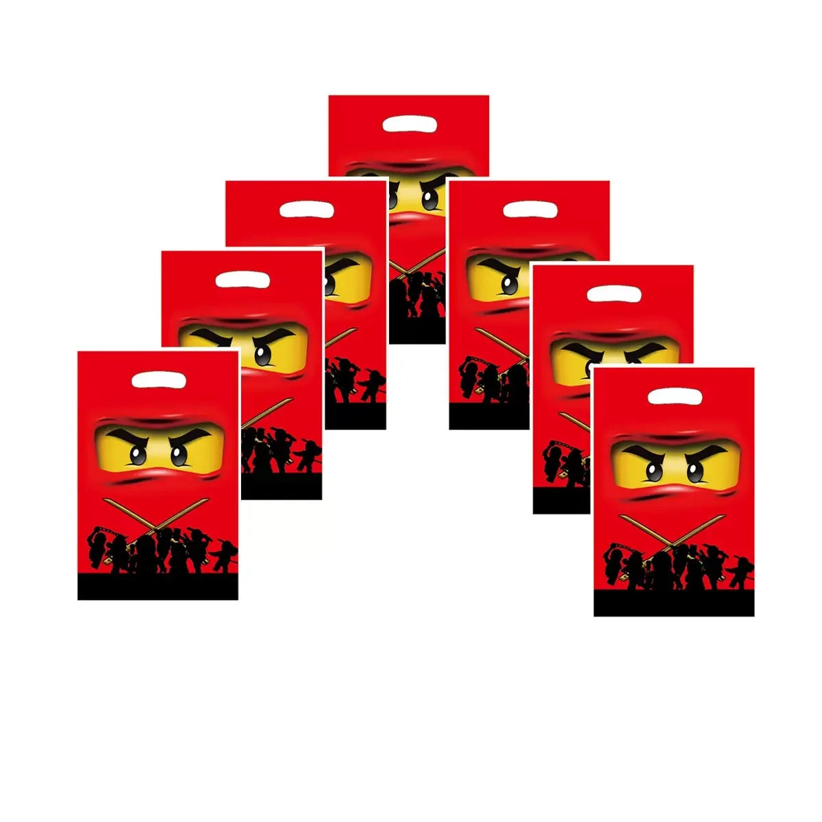 10/50Pcs Cartoon Ninja Gift Bag Birthday Party Supplies Candy Bag Gift Filling Bag Gifts to Guests Children Baby Shower Supplies