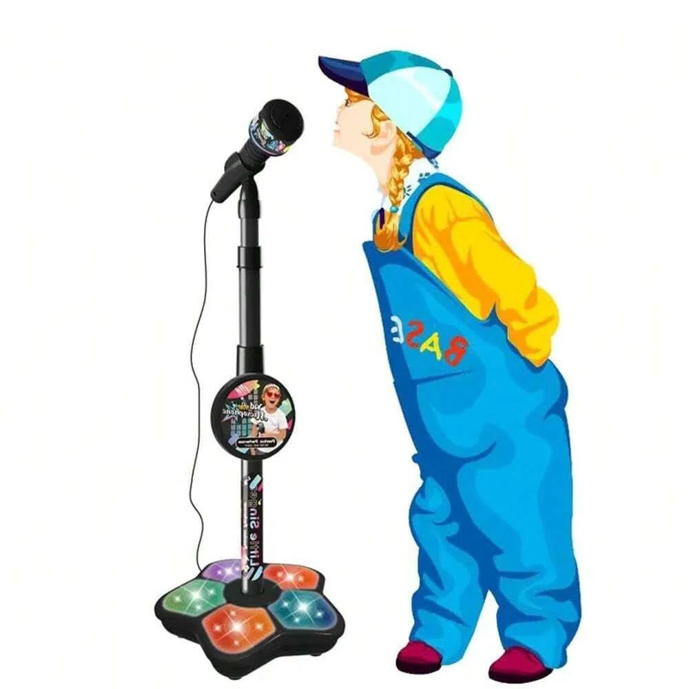 Microfoonstandaard voor kinderen, draagbare karaoke-elektronica voor kinderen, duurzame party-karaoke-microfoonstandaard, karaoke-machine voor kinderen