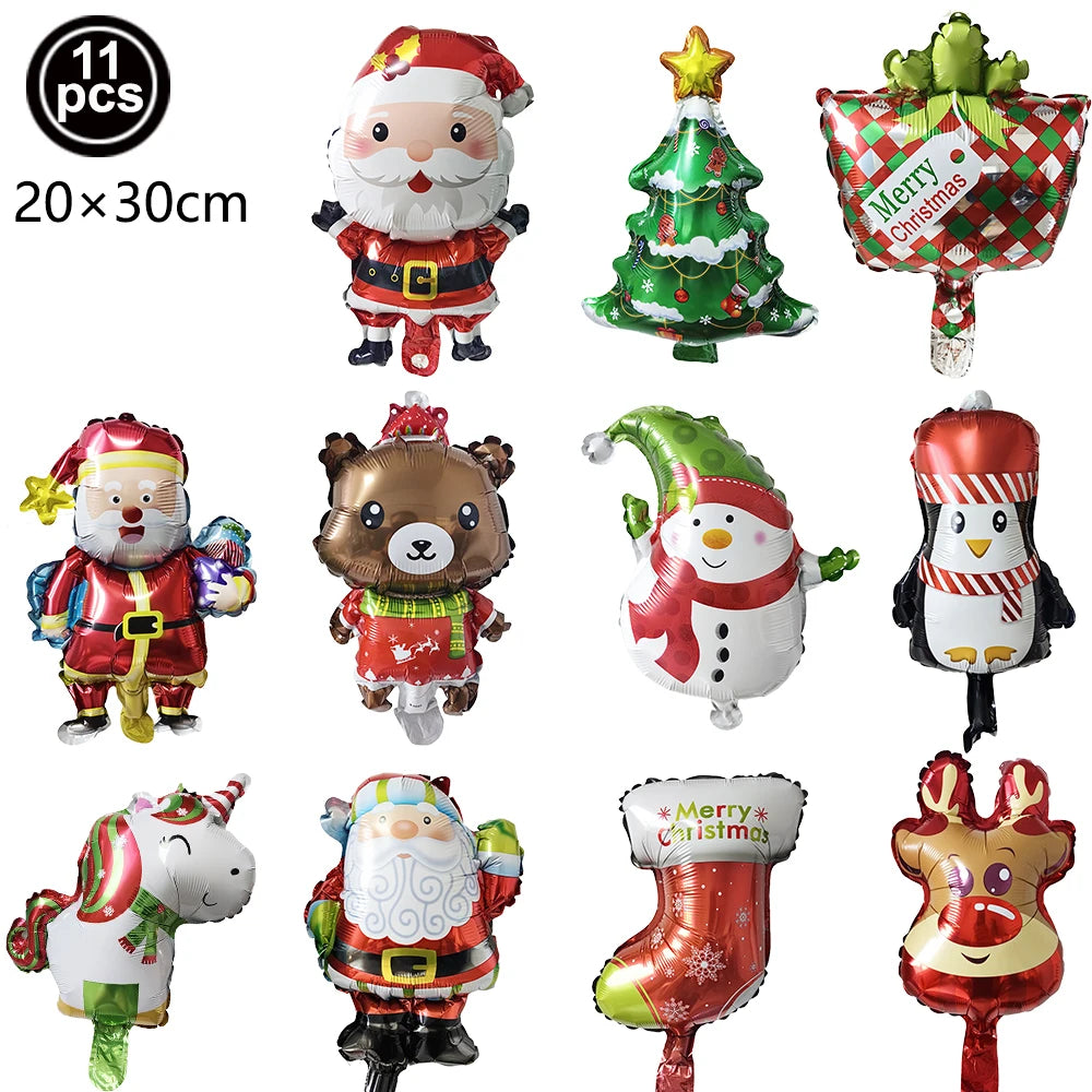 Merry Christmas Banner and Ceiling Hanging Swirls Christmas Garlands Santa Claus Snowman Christmas Party Banner Decorations