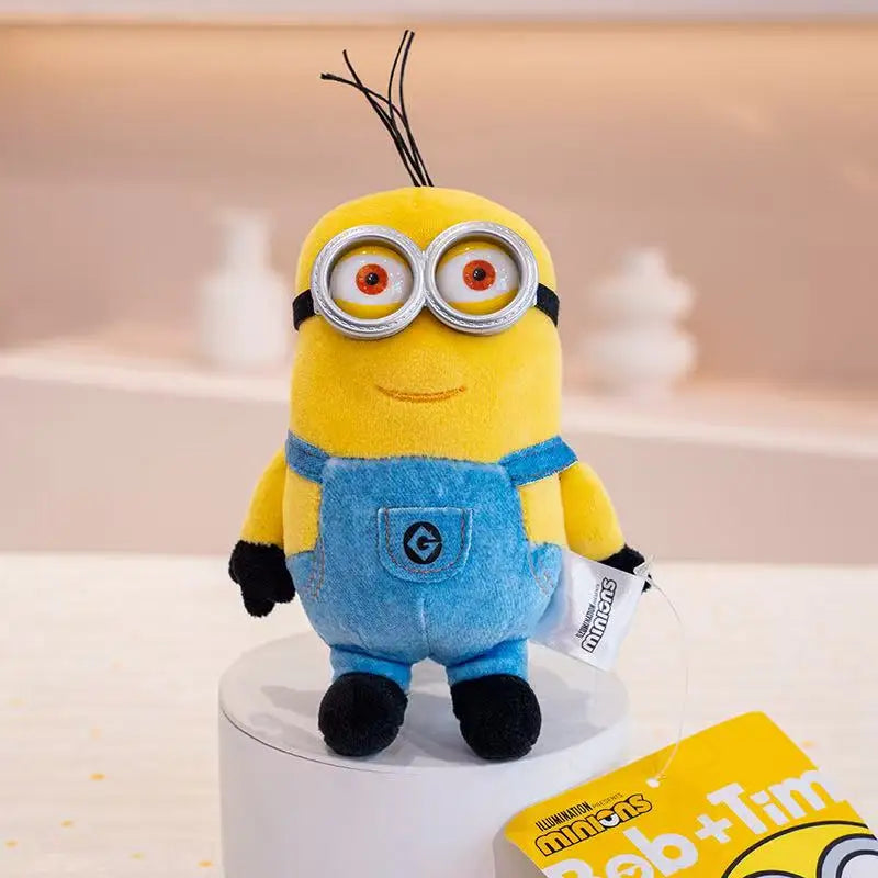Latest Minion Papa Ring Wrist Bracelet Kawaii Plush Toy Doll Cartoon Anime Cute Pillow Children's Birthday Gift Fun Doll