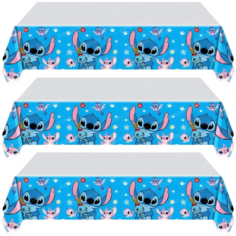 1/2/3 Stuks Disney Stitch Verjaardagsfeestje Tafelkleed Wegwerp Plastic Tafelkleed voor Baby Douche Kids verjaardagsfeestje Decoraties