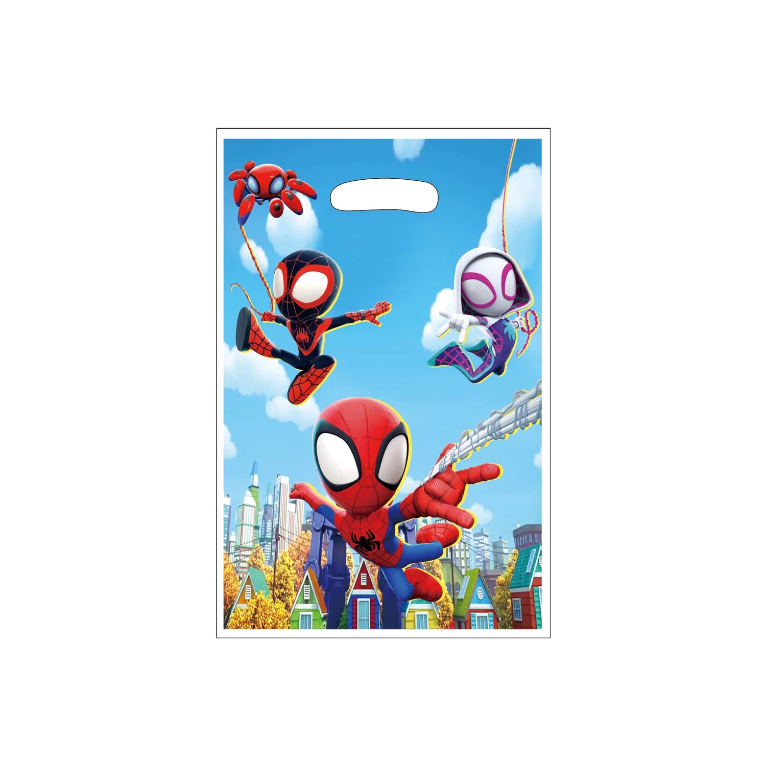 Spidey And His Amazing Friends Party Favor Gift Bags Spiderman Candy Bag Handle Gift Bags Superhero Birthday Party decorations