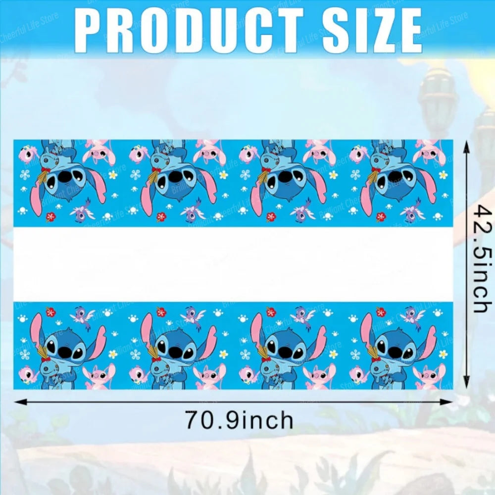 1/2/3 Stuks Disney Stitch Verjaardagsfeestje Tafelkleed Wegwerp Plastic Tafelkleed voor Baby Douche Kids verjaardagsfeestje Decoraties