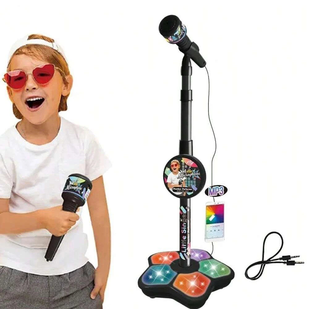 Microfoonstandaard voor kinderen, draagbare karaoke-elektronica voor kinderen, duurzame party-karaoke-microfoonstandaard, karaoke-machine voor kinderen