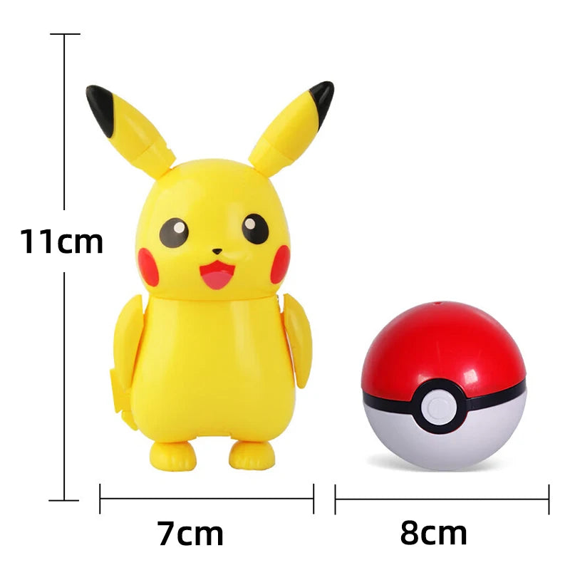 Pokemon Pokeball Figure Ball Pikachu Charizard Mewtwo Mew Eevee Gengar Lapras Blastoise Venusaur Gyarados Educational Toy Kids