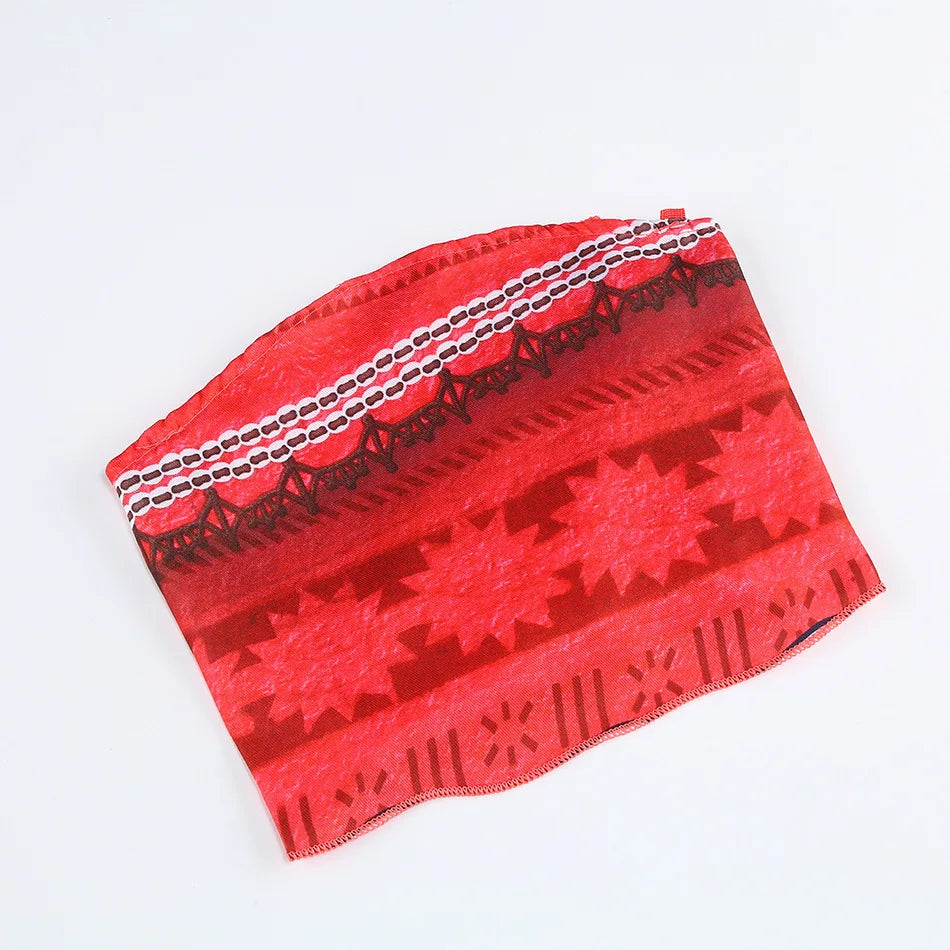 Disney Moana Dress for Kids Girls Princess Vaiana Cosplay Carnival Children Birthday Party Headwear Necklace Pet Pig Chicken Set