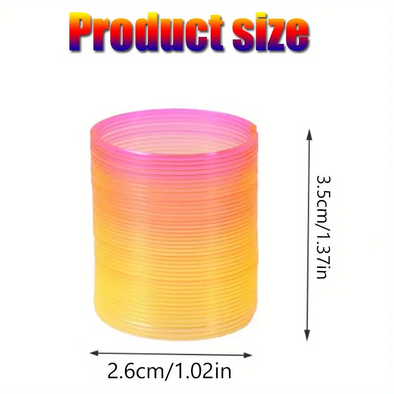 12/180Pcs Mini Rainbow Magic Springs Toys Children Birthday Party Favor Giveaway Gifts Souvenir Kindergarten Guest Pinata Filler