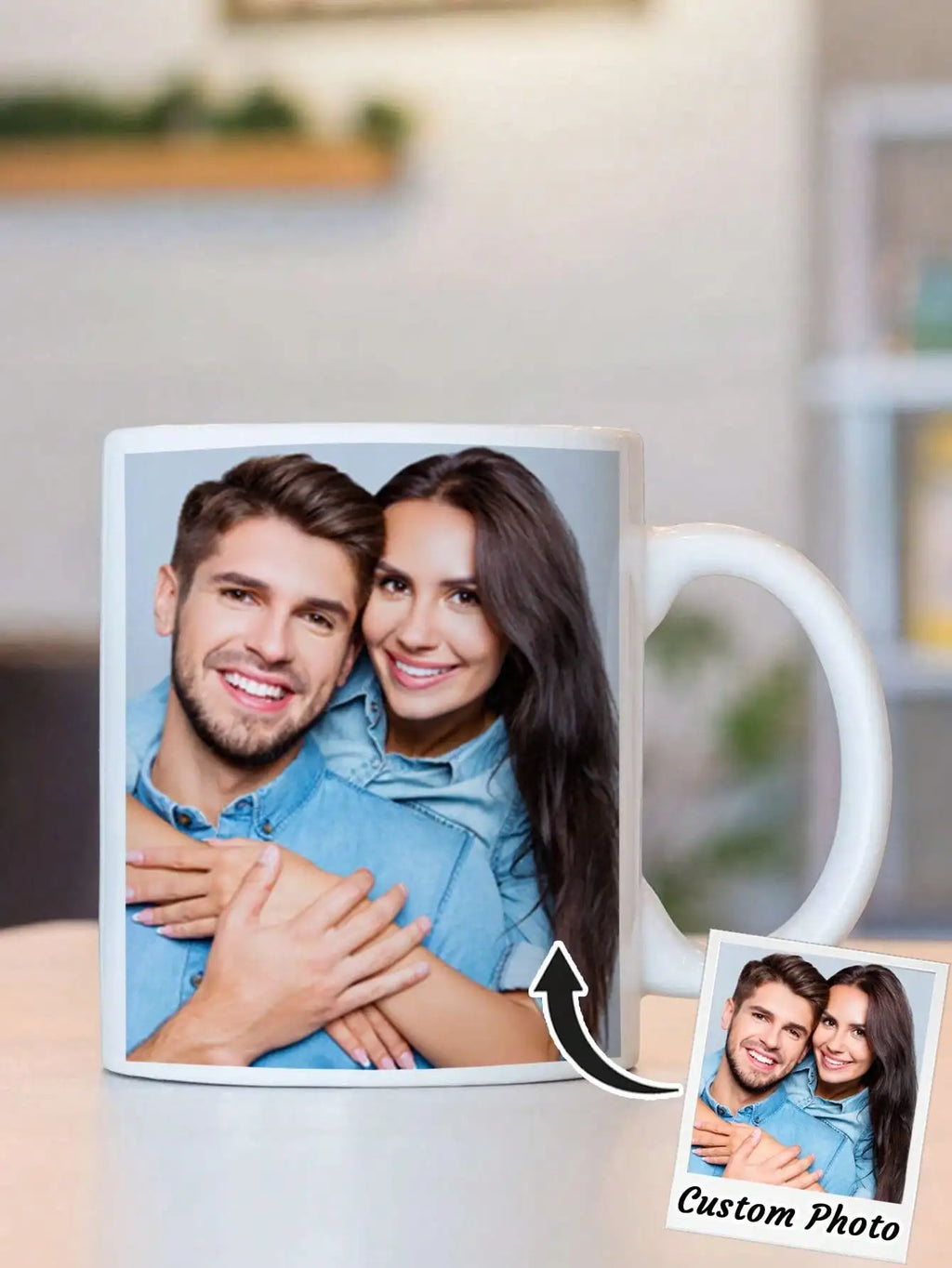 1pc aangepaste fotomok gepersonaliseerde koffiemok met foto uniek cadeau voor jubileum Valentijnsdag Housewarming Moederdag