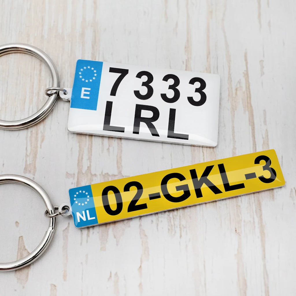 Aangepaste sleutelhangers aangepaste nummerplaat sleutelhanger gepersonaliseerde auto nummerplaat sleutelhanger foto sleutelhanger cadeau voor hem nieuwe chauffeurs