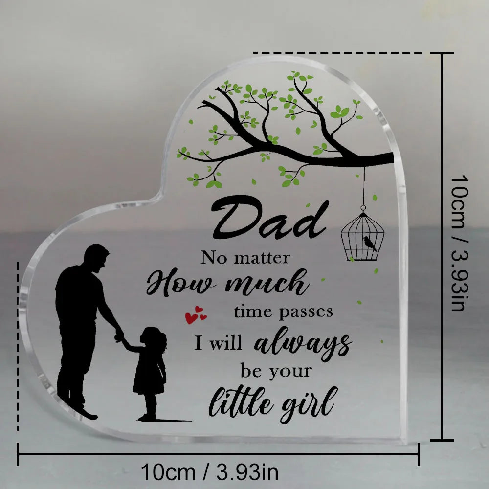 Papa geschenken van dochter acryl plaque vaders papa cadeau voor papa papa verjaardagscadeaus kerst papa geschenken, festival, Halloween decor