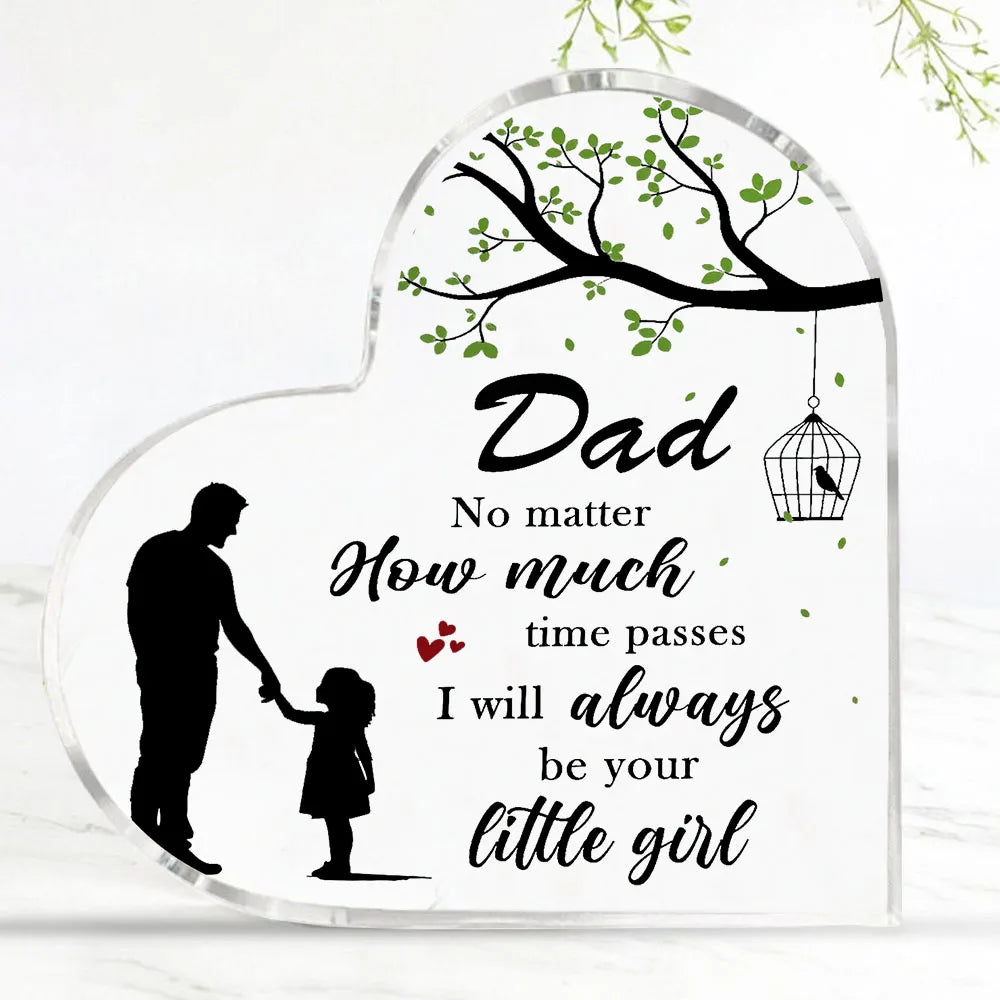 Papa geschenken van dochter acryl plaque vaders papa cadeau voor papa papa verjaardagscadeaus kerst papa geschenken, festival, Halloween decor