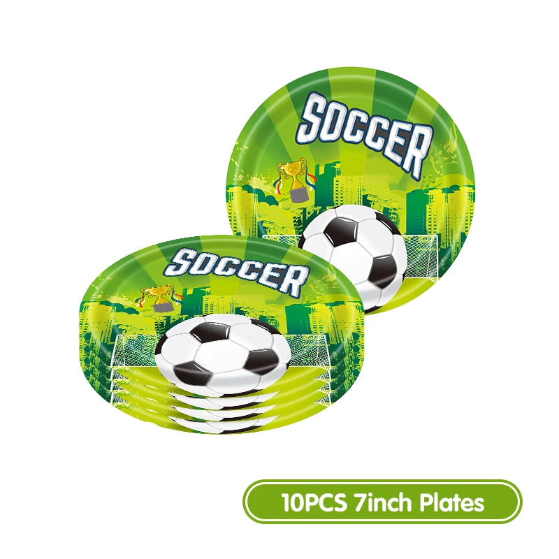 Voetbal Verjaardag Decoraties Voetbal Verjaardag Jongen Tafelkleed Achtergrond Feestartikelen Ballonnen Set Feestartikelen Kinderverjaardag