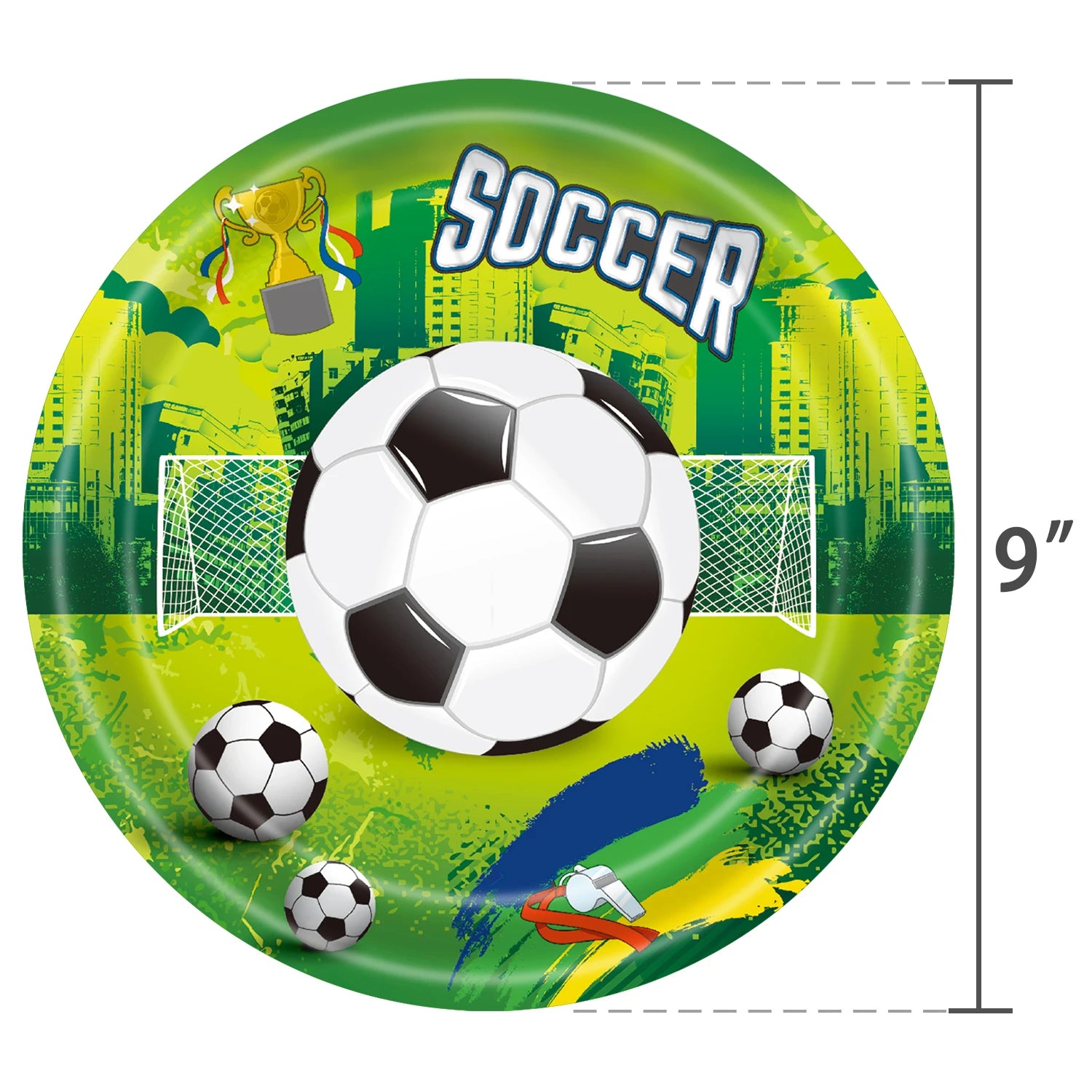 Voetbal Thema Verjaardagsfeestje Decoratie Servies Set Ballon Kit Voetbal Party Jongen Meisje kind Gunsten Banner Achtergrond Cup Plaat