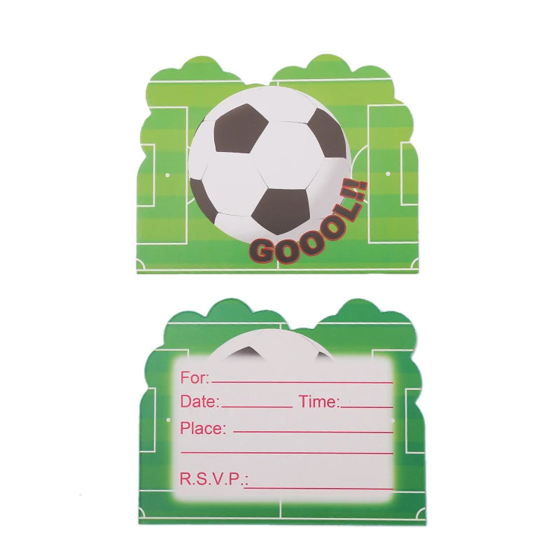 Voetbal Thema Verjaardagsfeestje Decoratie Servies Set Ballon Kit Voetbal Party Jongen Meisje kind Gunsten Banner Achtergrond Cup Plaat