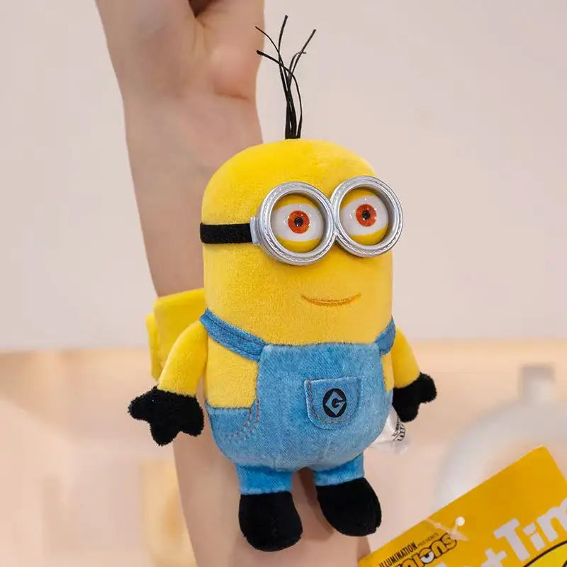Latest Minion Papa Ring Wrist Bracelet Kawaii Plush Toy Doll Cartoon Anime Cute Pillow Children's Birthday Gift Fun Doll