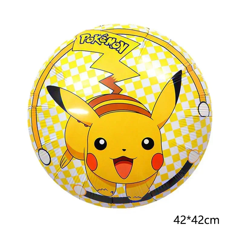 Pokemon balloon Pikachu Squirtle Bulbasaur Pikachu Human figure Aluminum balloon Decoration Supplies Kids Birthday Party Gift