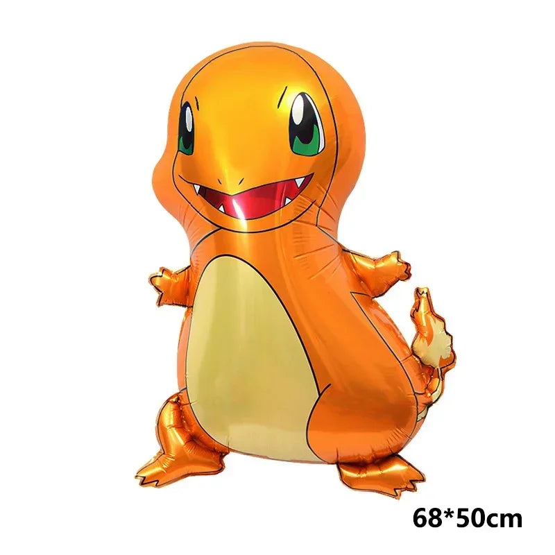 Pokemon balloon Pikachu Squirtle Bulbasaur Pikachu Human figure Aluminum balloon Decoration Supplies Kids Birthday Party Gift