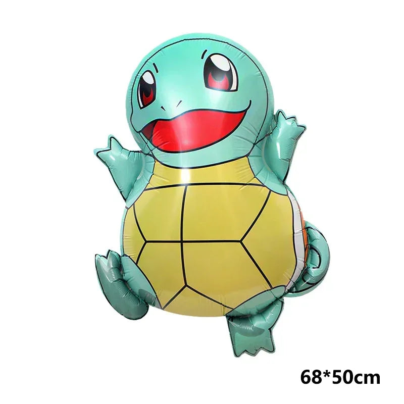 Pokemon balloon Pikachu Squirtle Bulbasaur Pikachu Human figure Aluminum balloon Decoration Supplies Kids Birthday Party Gift