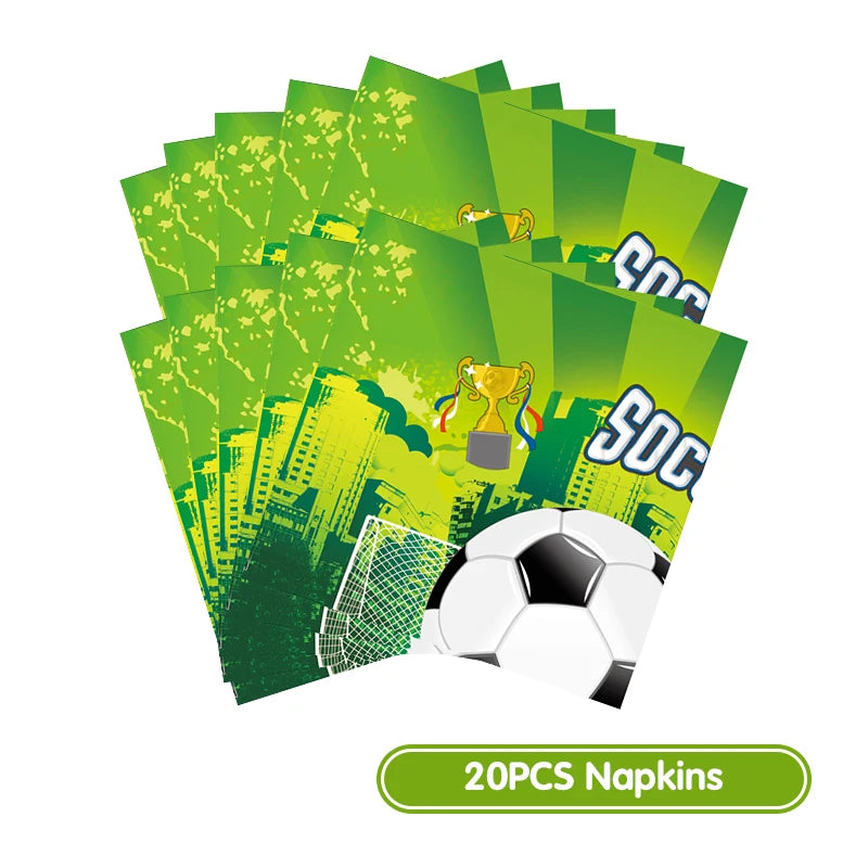 Voetbal Verjaardag Decoraties Voetbal Verjaardag Jongen Tafelkleed Achtergrond Feestartikelen Ballonnen Set Feestartikelen Kinderverjaardag