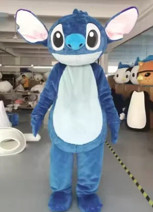 2026 Hoge kwaliteit roze Lilo & Stitch stripfiguur mascottekostuum Disney reclame fancy dress dier carnaval