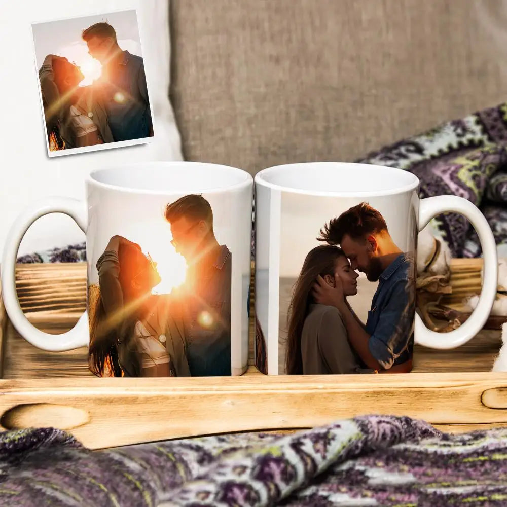 1pc aangepaste fotomok gepersonaliseerde koffiemok met foto uniek cadeau voor jubileum Valentijnsdag Housewarming Moederdag