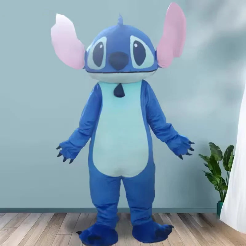 Disney Blue Stitch Lilo Mascotte Cosplay Kostuum Cartoon Hot Karakter Fancy Dress Verjaardag Carnaval Party Prestaties Props