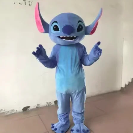 2026 Hoge kwaliteit roze Lilo & Stitch stripfiguur mascottekostuum Disney reclame fancy dress dier carnaval
