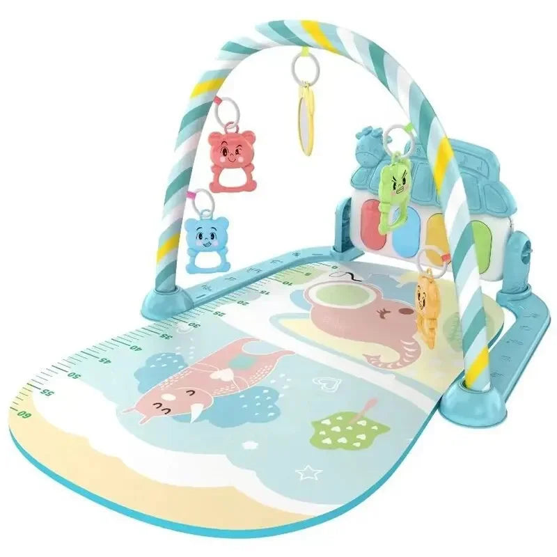 Baby 0-1 years old baby fitness stand pedal piano toy newborn music pedal piano fitness equipment bed bell toy