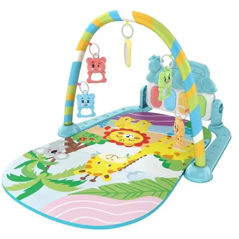 Baby 0-1 years old baby fitness stand pedal piano toy newborn music pedal piano fitness equipment bed bell toy