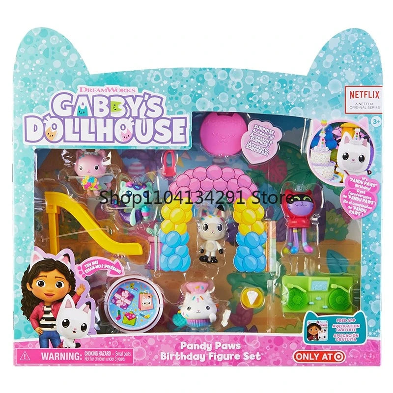 Gabby's Dollhouse Toys Baby Box Cat Craft-A-Riffic Room Gabby Magic House Deluxe Figure Playhouse Set Girl Play House Toys Gifts